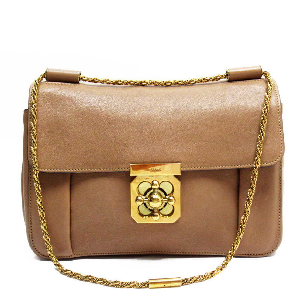 Chloe Elsie handbag Beige Tan leather